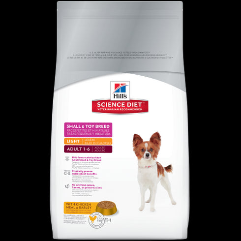 Science Diet Small & Toy Breed Light Dry Dog Food 15.5lb - Poudre Pet and Feed Supply